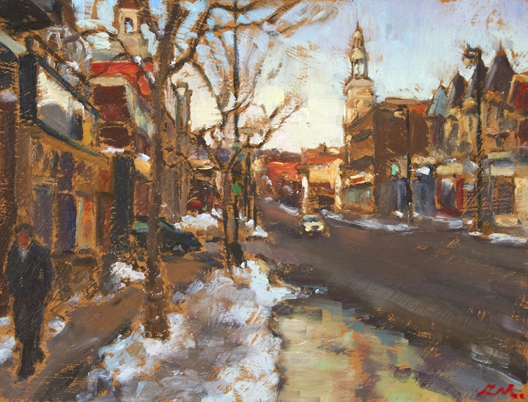 Artwork by Richard Montpetit, Dimanche Matin