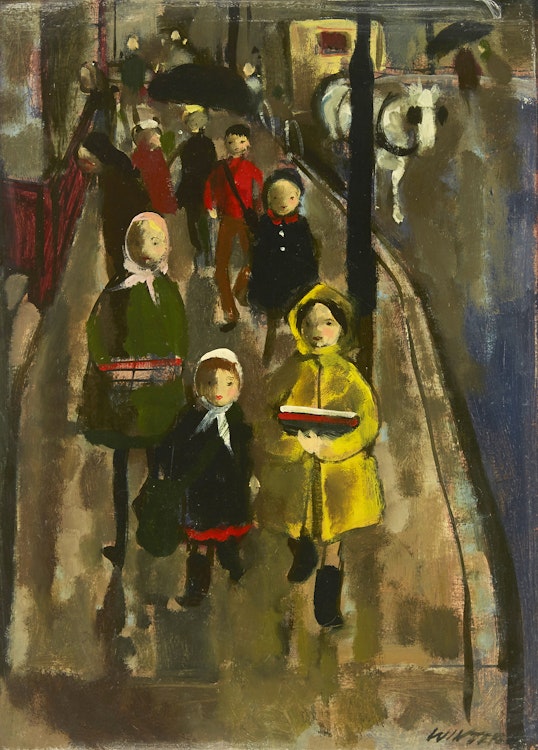 Artwork by William Arthur Winter, Rainy Day