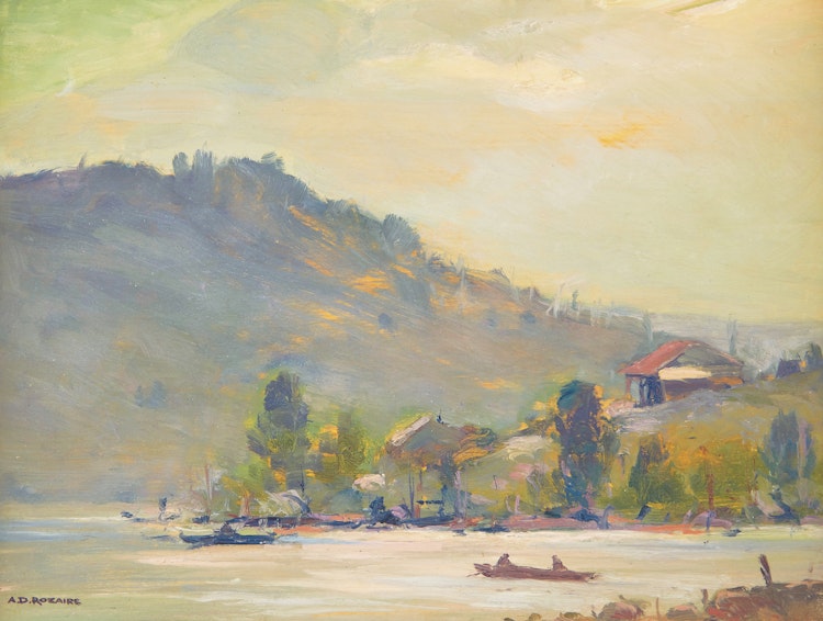 Artwork by Arthur Dominique Rozaire,  Lac St-Joseph