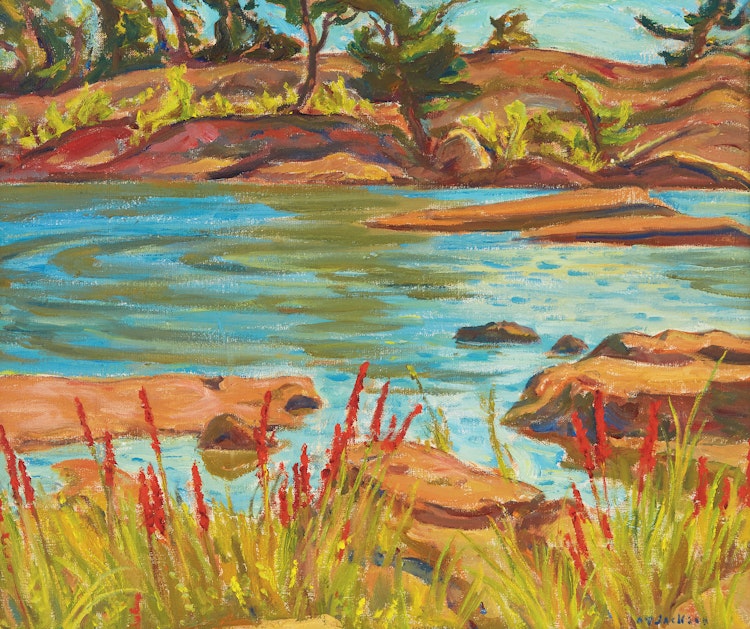 Artwork by Alexander Young Jackson, Go Home Bay