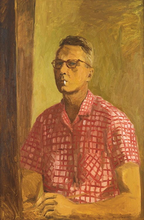 Artwork by William Goodridge Roberts, Self Portrait