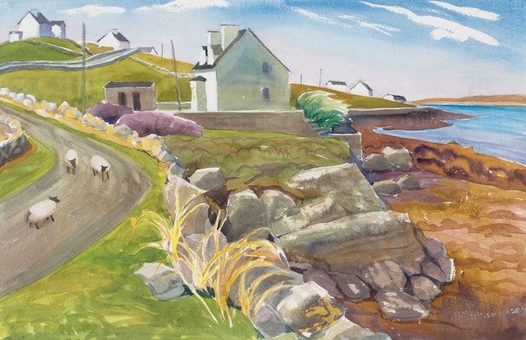 Artwork by Doris Jean McCarthy,  Bed and Breakfast at Cashel, Connemara