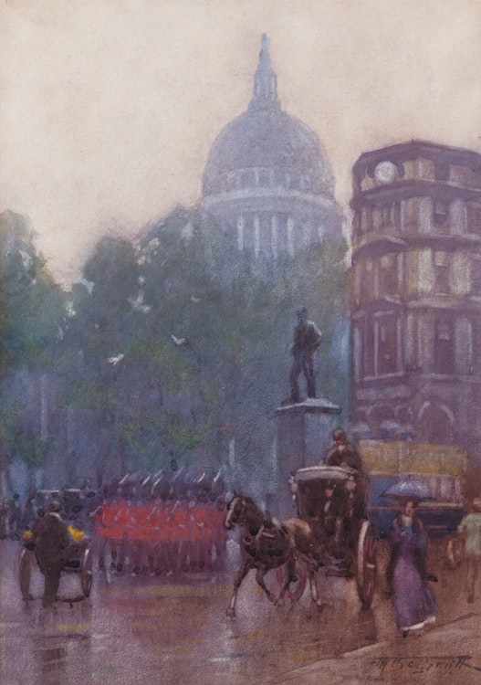 Artwork by Frederic Marlett Bell-Smith, St. Paul’s Dome, London