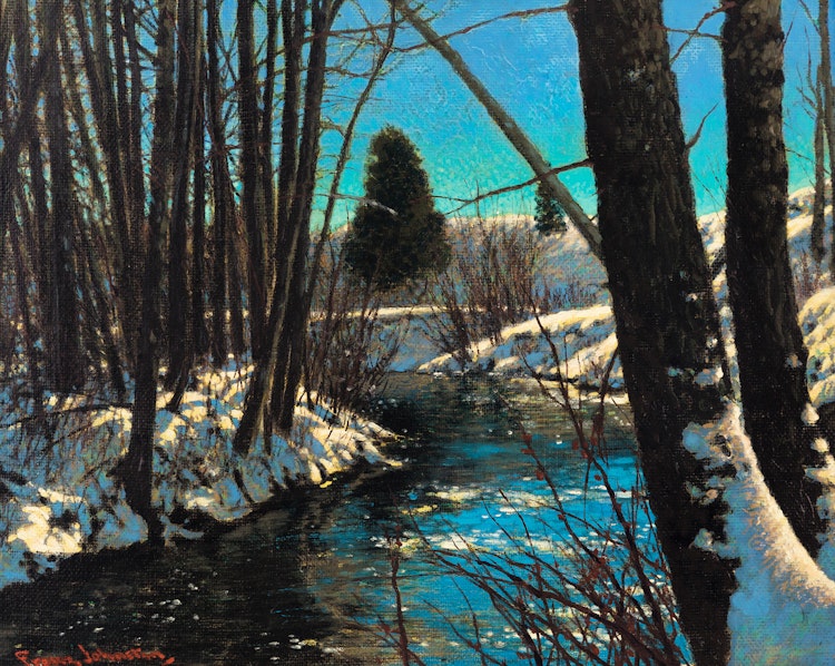 Artwork by Frank Hans Johnston, Fine Weather