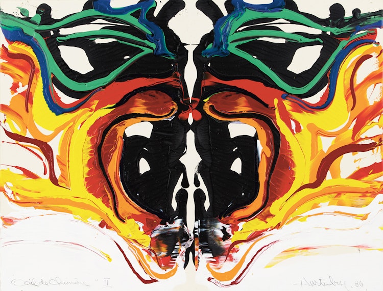 Artwork by Jacques Hurtubise, Oeil de Chimère II
