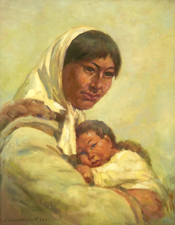 Artwork by Adam Sherriff Scott,  Mother and Child