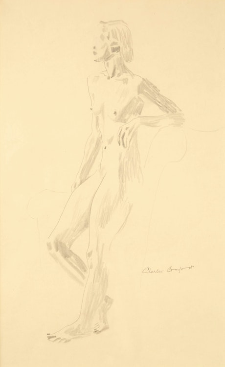 Artwork by Charles Fraser Comfort, Female Nude (Facing Left)