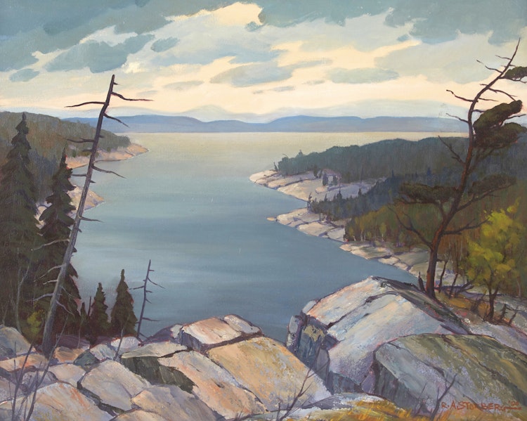 Artwork by Ray Storberg, View from the Hilltop, Georgian Bay