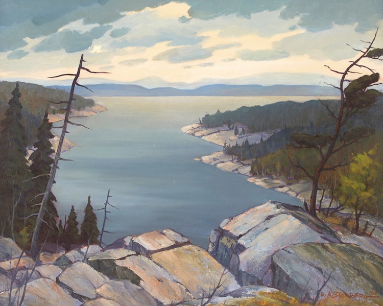 Artwork by Ray Storberg,  View from the Hilltop, Georgian Bay