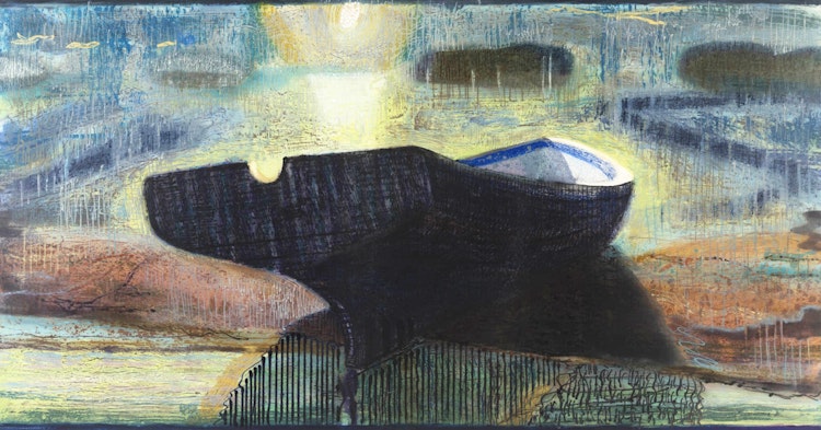 Artwork by Tom Hopkins, Lifeline (La Luna)