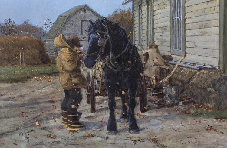 Artwork by Armand Paquette, Autumn Leaves