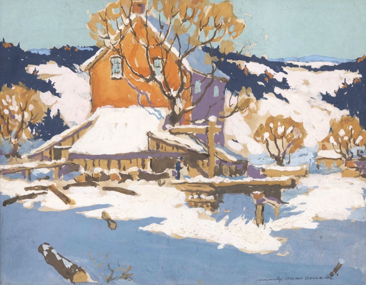 Artwork by Manly Edward MacDonald, Lumber Mill