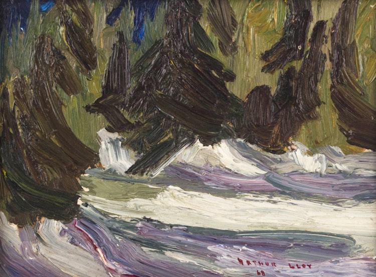 Artwork by Arthur Lloy, Spruce and Snow