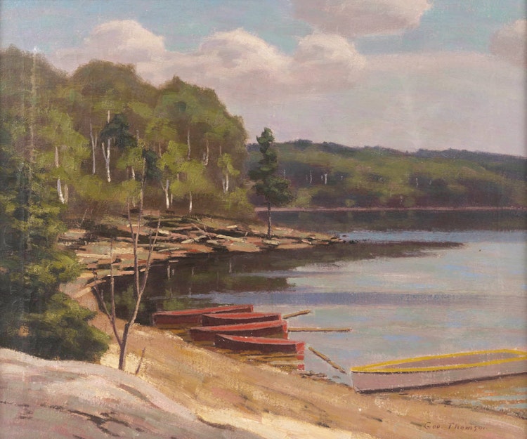 Artwork by George Thomson,  Hawk Lake