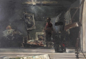 Artwork by John Adrian Darley Dingle, The Window (The Artist in his Studio)