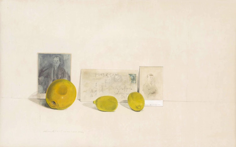 Artwork by William Griffith Roberts,  And Two Plastic Lemons