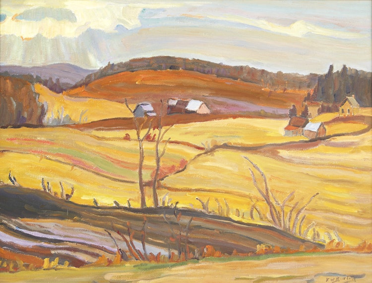 Artwork by Ralph Wallace Burton, Sun Drawing Water, Masham, Quebec