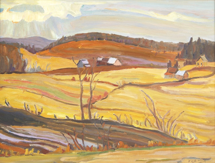 Artwork by Ralph Wallace Burton,  Sun Drawing Water, Masham, Quebec