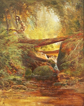 Artwork by Aaron Allan Edson, Mountain Stream