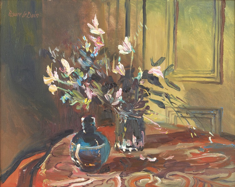 Artwork by Bruce Le Dain,  Still Life in the Hurtubise House, Westmount, Quebec