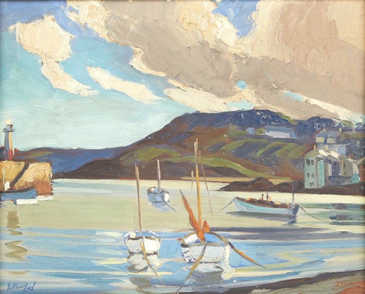 Artwork by Charles Anthony Law, Harbour Landscape