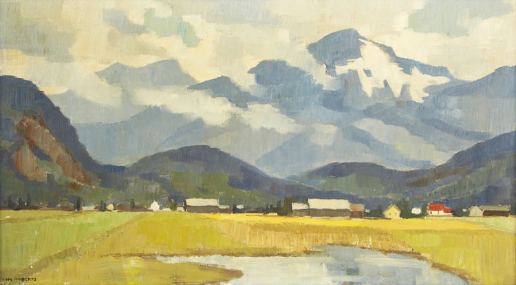 Artwork by Thomas Keith Roberts, Morning, Fraser Valley, British Columbia
