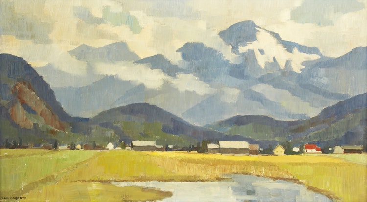 Artwork by Thomas Keith Roberts,  Morning, Fraser Valley, British Columbia