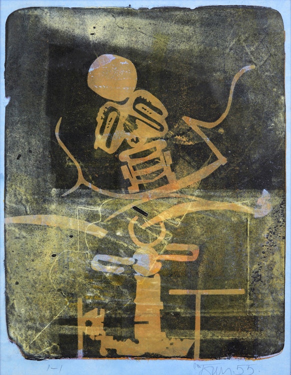 Artwork by Harold Barling Town, Night Kite, Dust Light