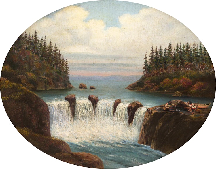 Artwork by (School of) Cornelius Krieghoff, Falls