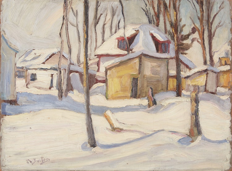 Artwork by Ralph Wallace Burton, Winter in Woodroffe