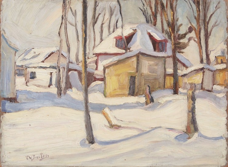 Artwork by Ralph Wallace Burton,  Winter in Woodroffe