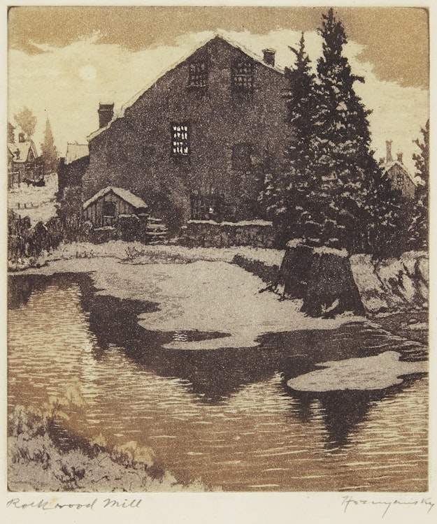 Artwork by Nicholas Hornyansky,  Rockwood Mill