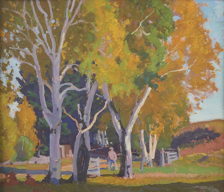 Artwork by Frederick Stanley Haines, Figure within the Trees