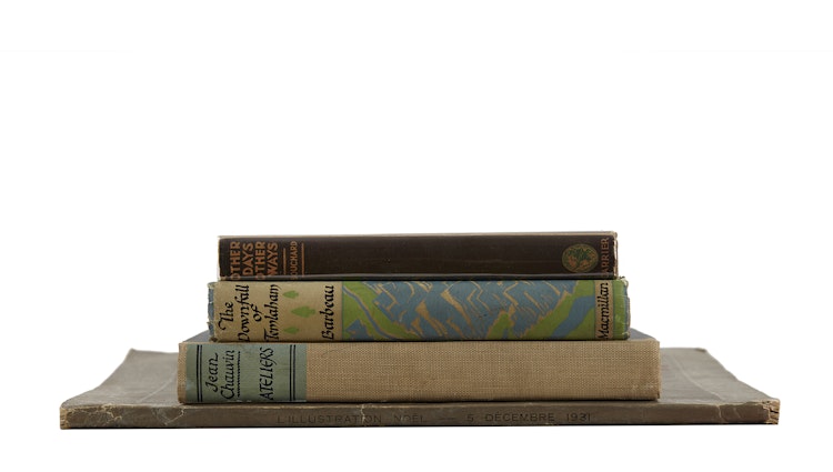 Artwork by Books and Reference, “Ateliers”; “The Downfall of Temlaham”; “Other Days Other Ways”; “Clarence Gagnon Au Pays de Maria Chapdelaine 1931” (illustrated article within “L’illustration Noel” - December 5, 1931)