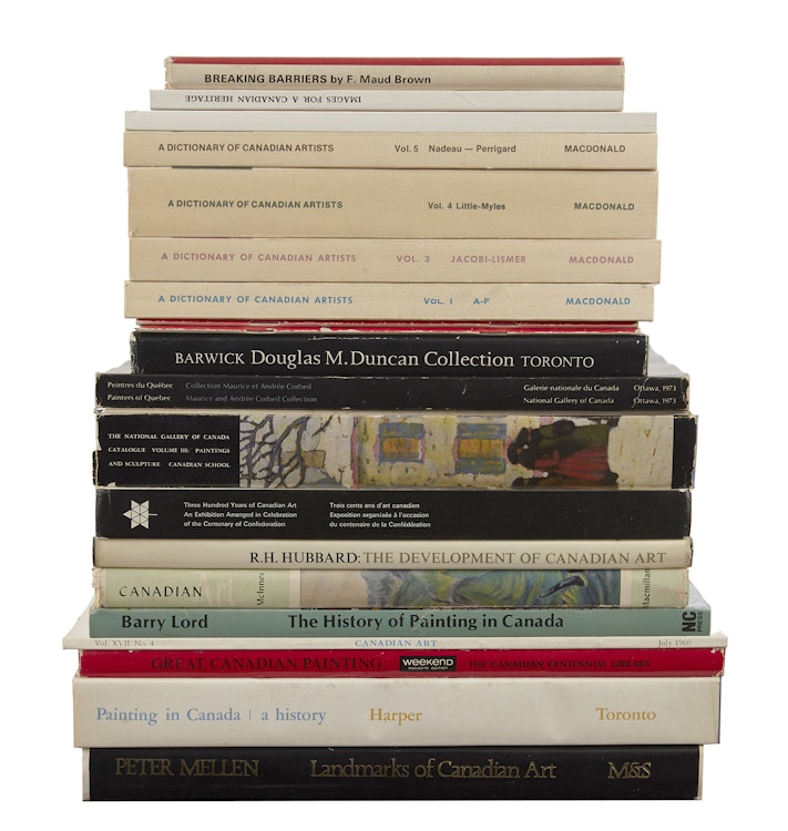 Artwork by  Books and Reference,  Selection of Books, Pamphlets and Reference Material related to Canadian Art History