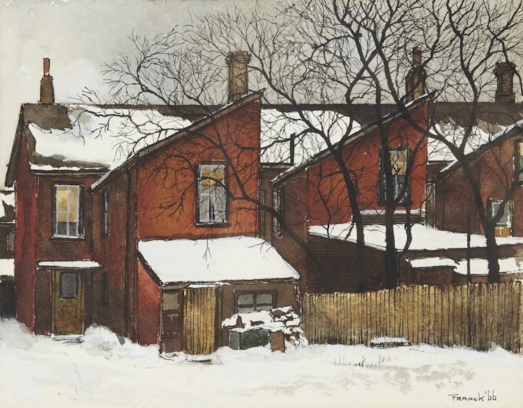 Artwork by Albert Jacques Franck, Back of Henry Street