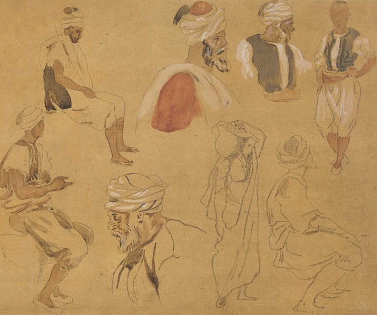 Artwork by Eugène Delacroix, From “Album du Maroc, 1832”