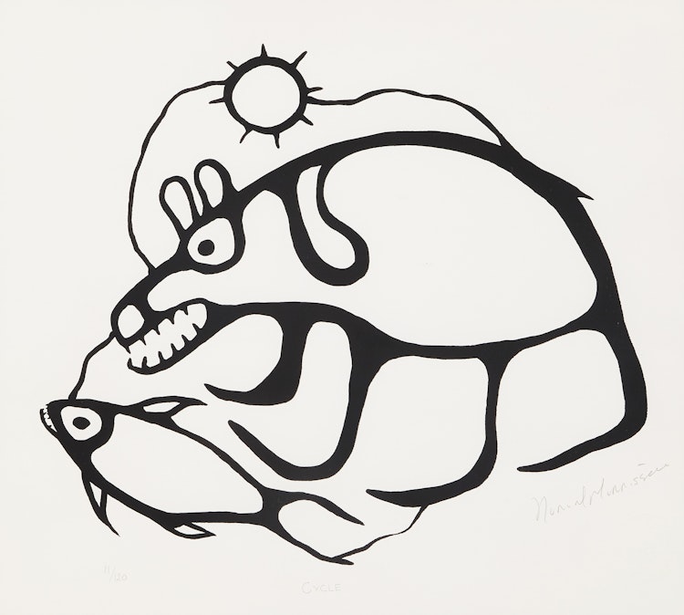 Artwork by Norval Morrisseau, Cycle