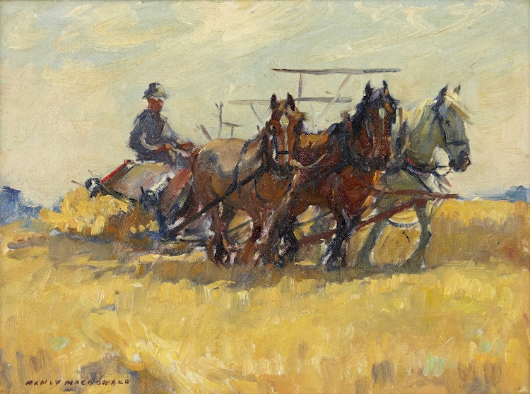 Artwork by Manly Edward MacDonald,  Working in the Field