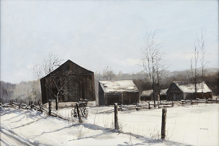 Artwork by Arto Yuzbasiyan,  Old Barn at Barrie