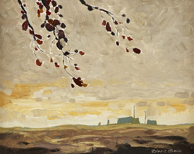 Artwork by Robert Genn,  Fort Rupert Landscape