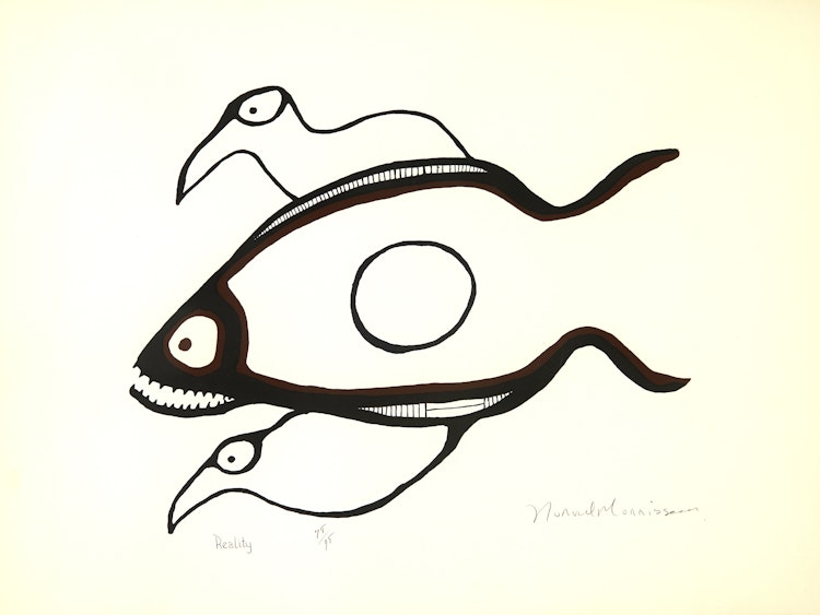 Artwork by Norval Morrisseau, Reality
