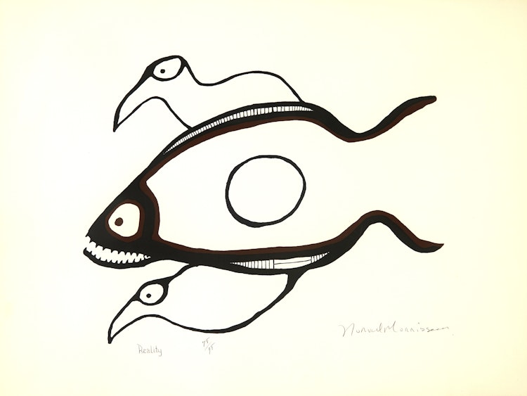 Artwork by Norval Morrisseau,  Reality