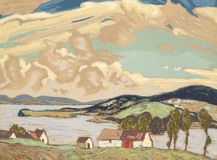 Artwork by Joseph Ernest Sampson,  Gaspe