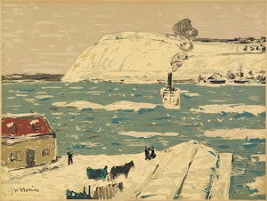 Artwork by James Wilson Morrice, The Ferry, Quebec