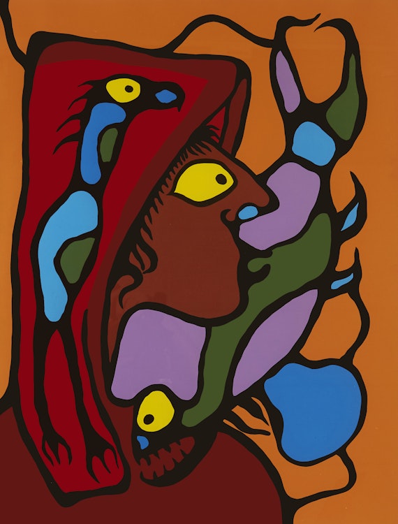 Artwork by Norval Morrisseau, Native Astrul Image