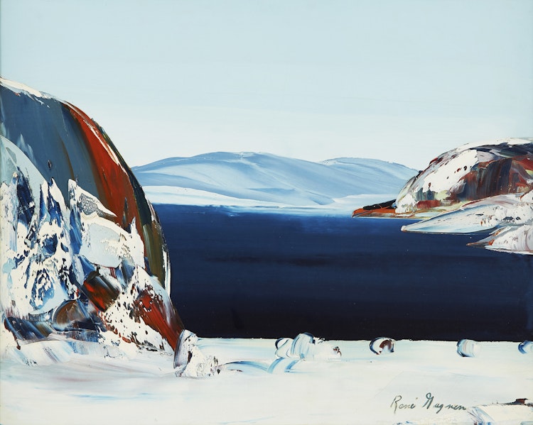 Artwork by René Gagnon, Paysage en hiver