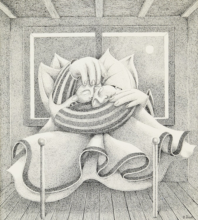 Artwork by Brian Jones, Winter Sleepers
