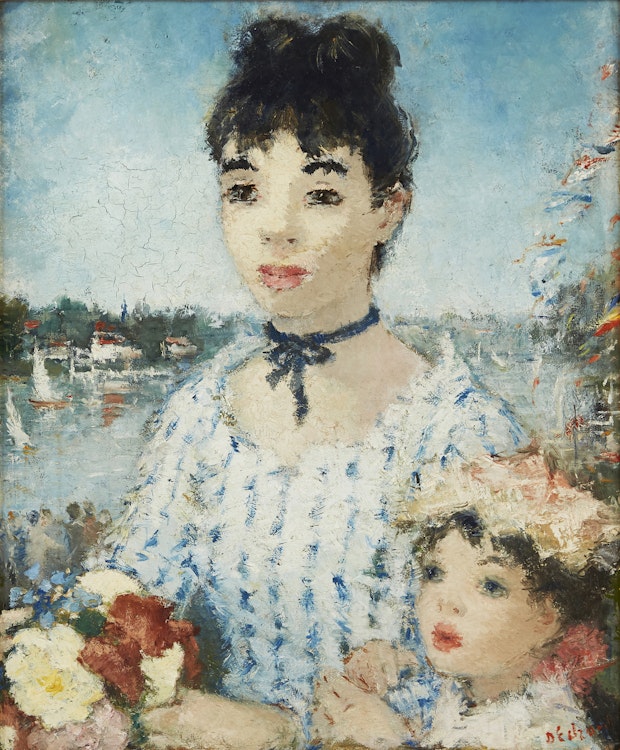 Artwork by Dietz Edzard, Promenade de dimanche