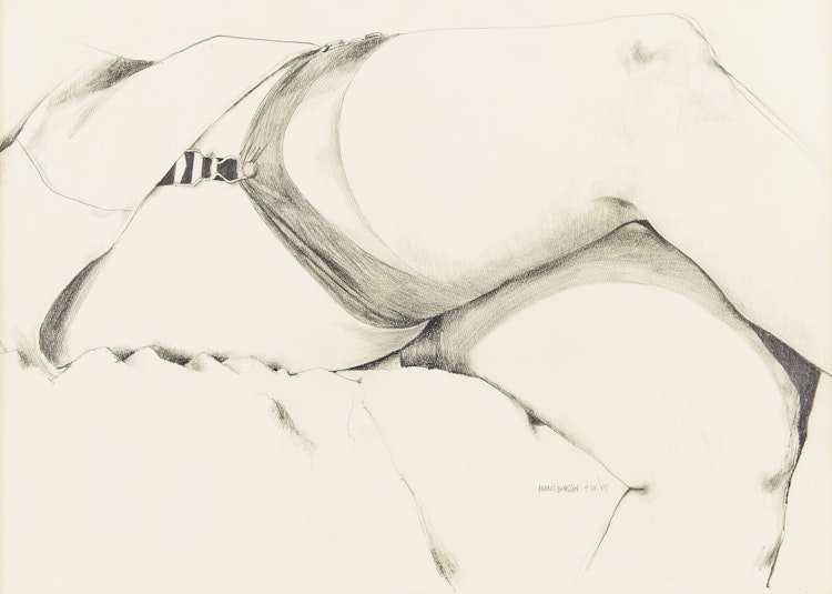 Artwork by Dennis Eugene Norman Burton, Thigh Highs